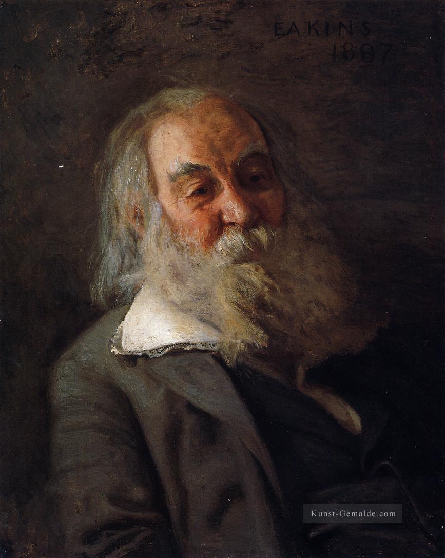 Porträt von Walt Whitman Realismus Porträt Thomas Eakins Ölgemälde